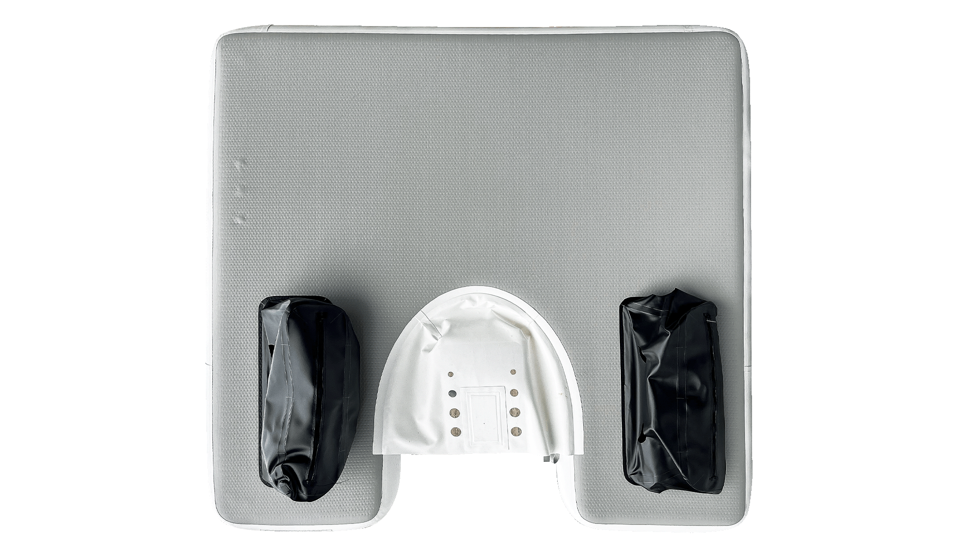 Ein sauberes Bild des Yacht Beach Seobob Docks von unten.