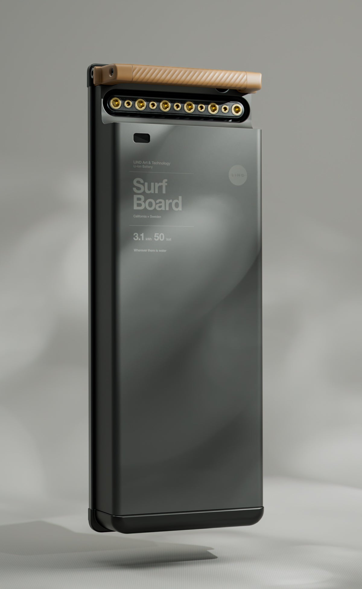 Akku für das LIND Canvas Elektro-Surfbrett.