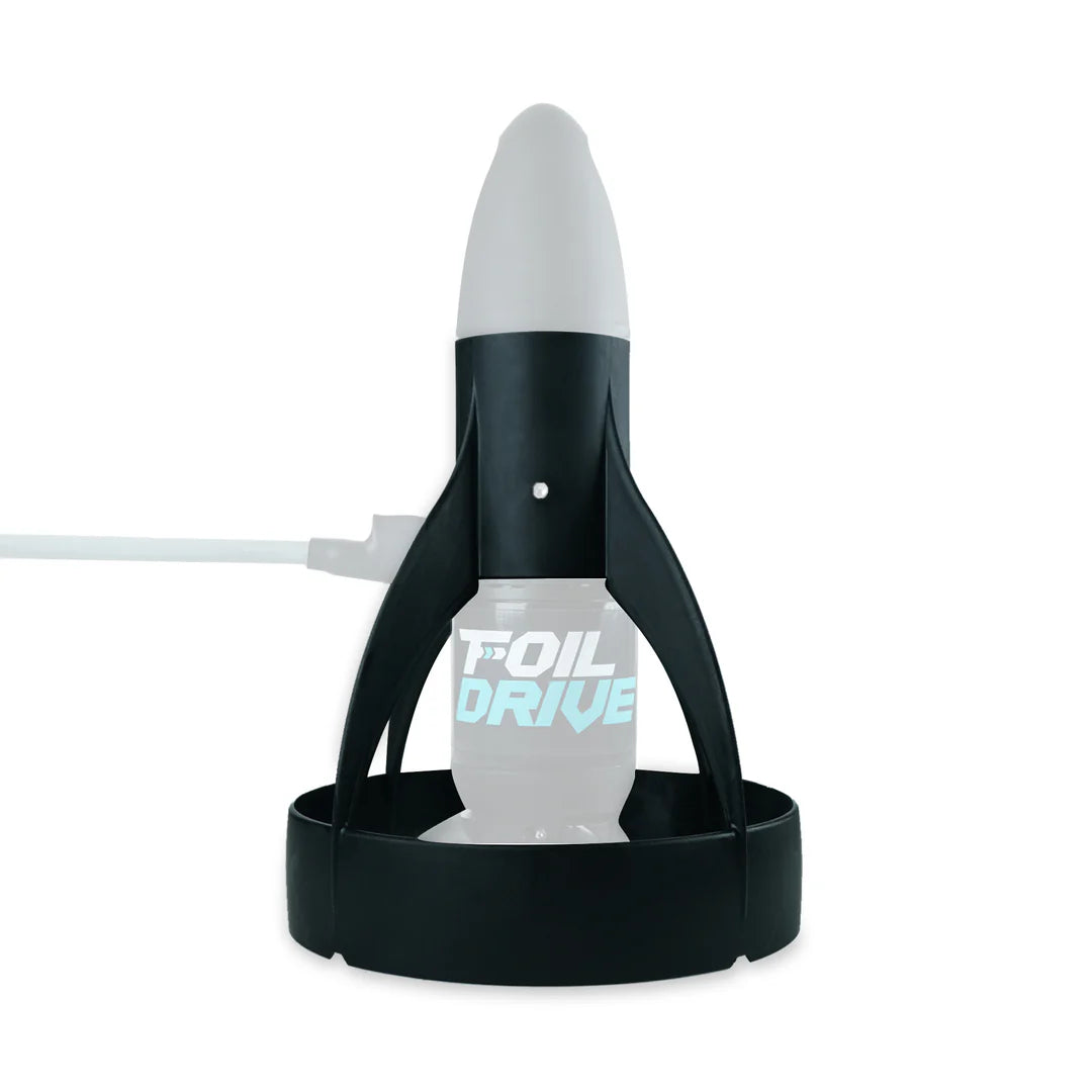 Ein sauberes Bild des Foil Drive Propellerschutzes, das zeigt, wie man ihn montiert.