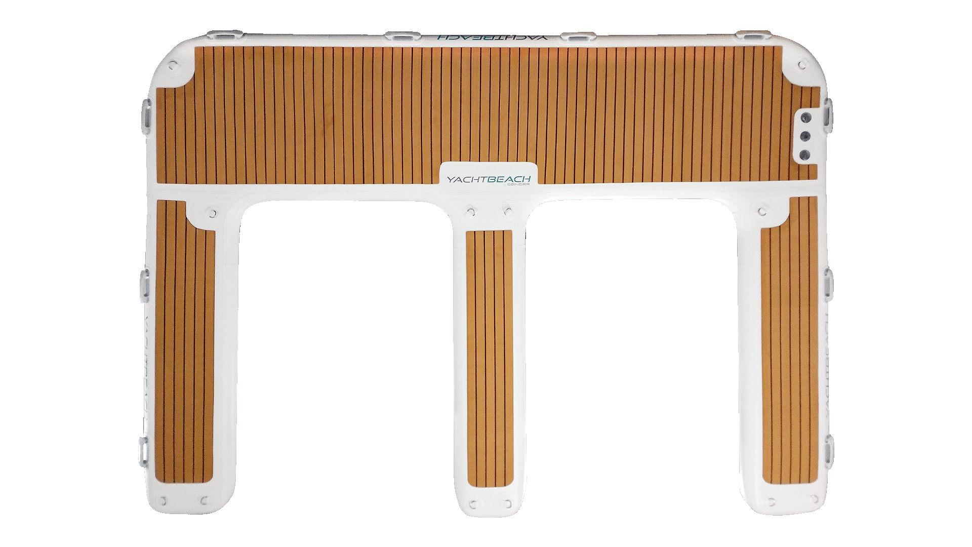 Das Bild zeigt ein Yachtbeach Jetski Dock für zwei jetkis auf weißem Hintergrund.