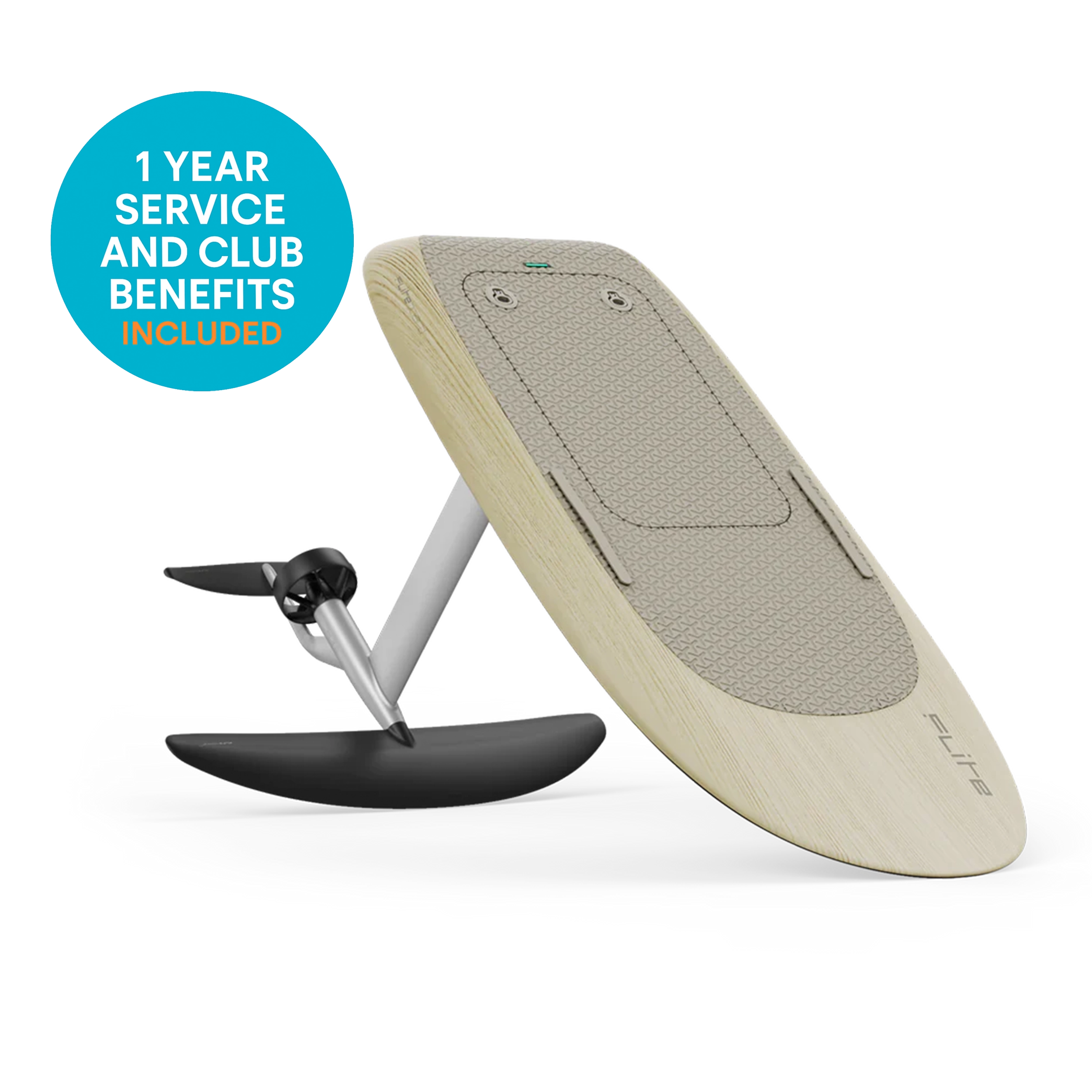 Fliteboard Carbon mit Jet 2 C Silber eFoil System Set