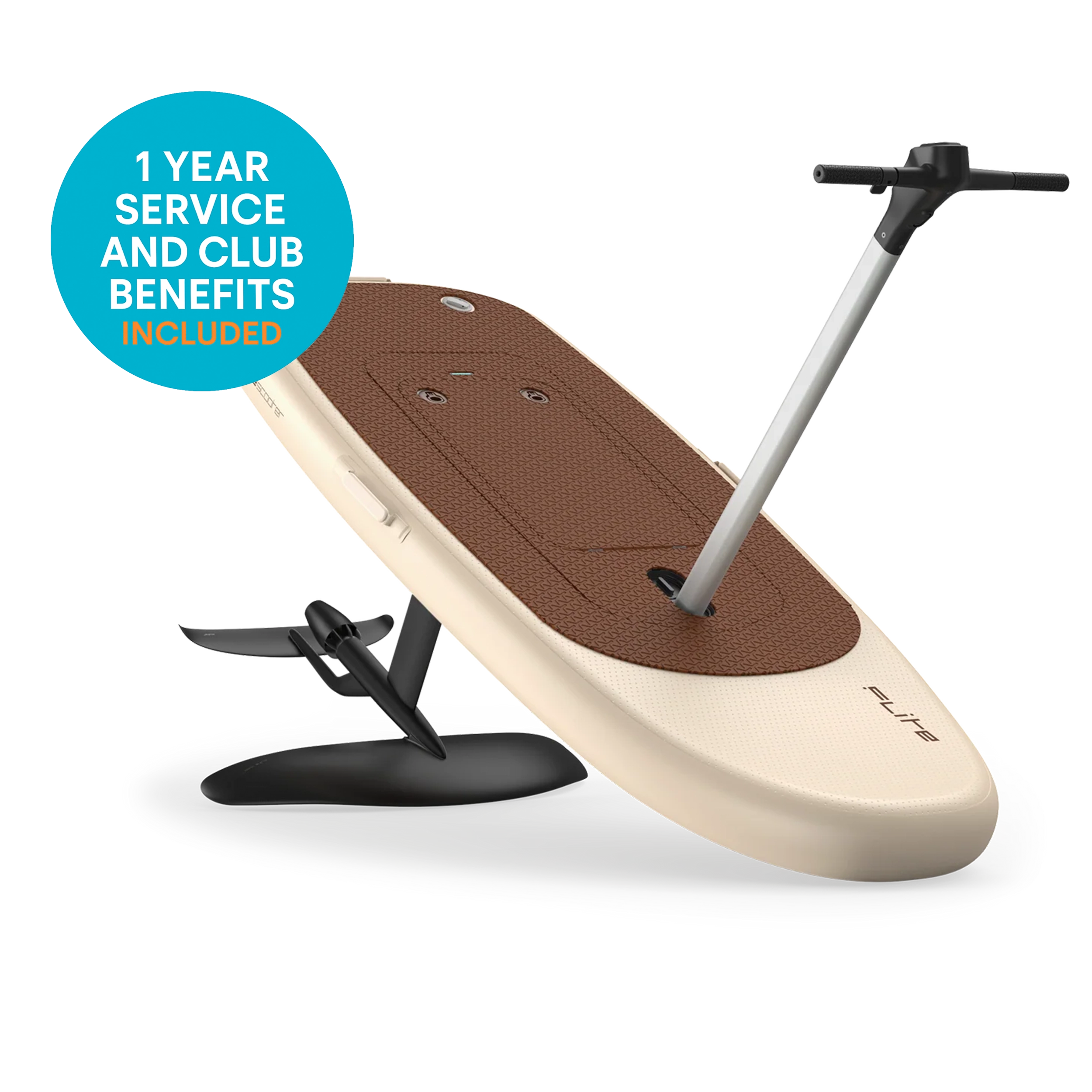 Flitescooter mit Black 60 cm Flite Jet 2 eFoil System Set