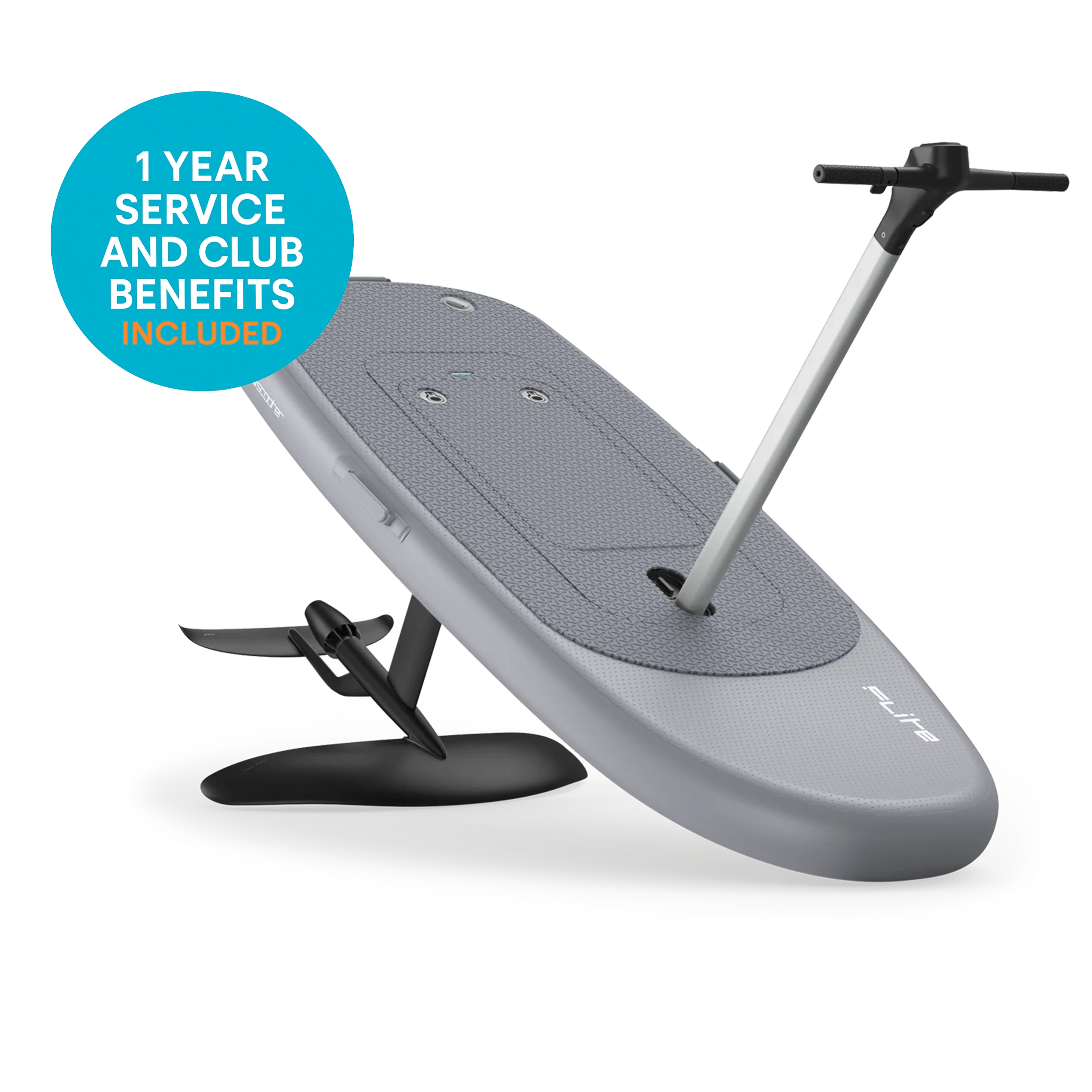 Flitescooter mit Black 60 cm Flite Jet 2 eFoil System Set