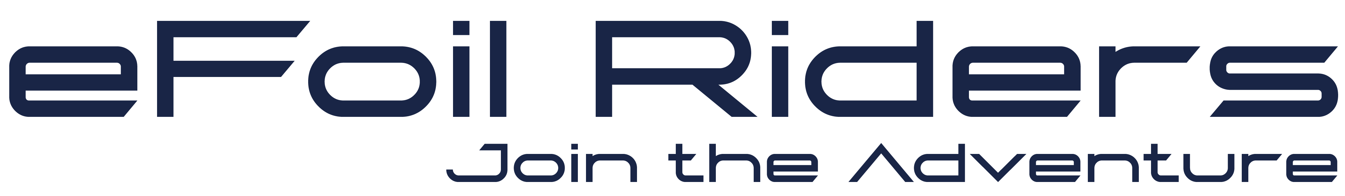 eFoil Riders Logo in Dunkelblau.
