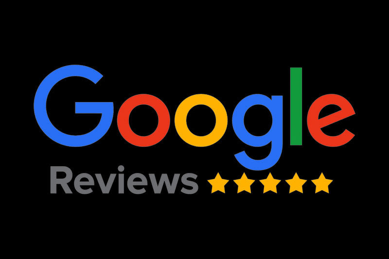 Das Logo der Google-Bewertungen mit 5 Sternen.